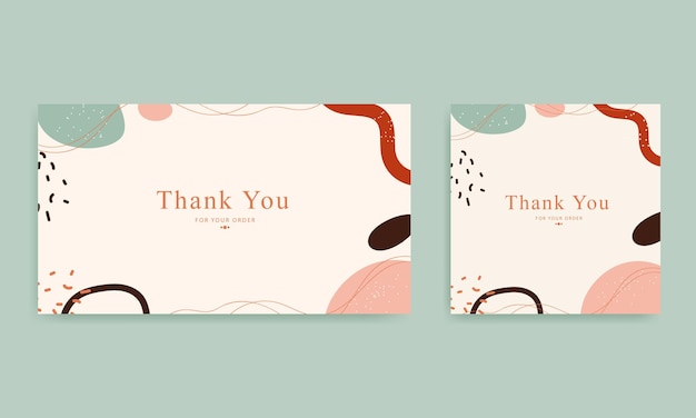 thanks card abstract background template