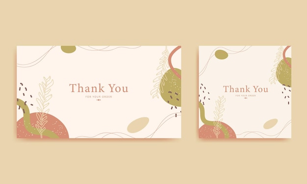 Thanks cards abstract aesthetic background