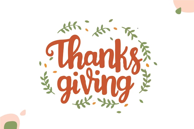 Vector thanks giving card vector