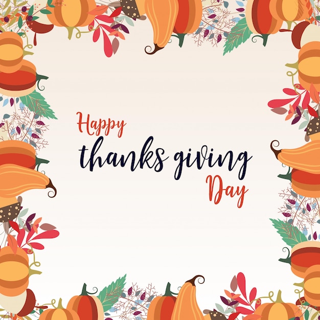 Vector thanks giving day background