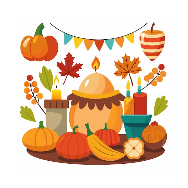 Thanks giving day concept illustration