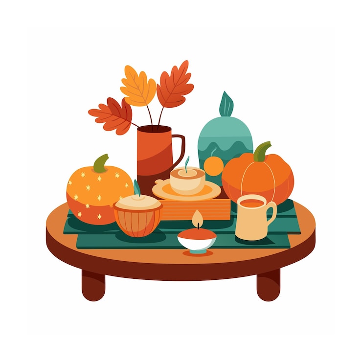 Vector thanks giving day concept illustration