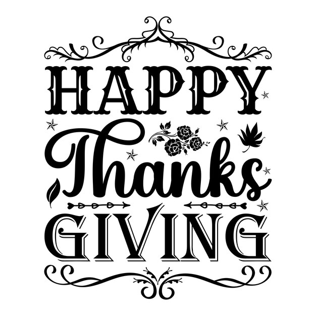 Thanks Giving Day SVG-ontwerp