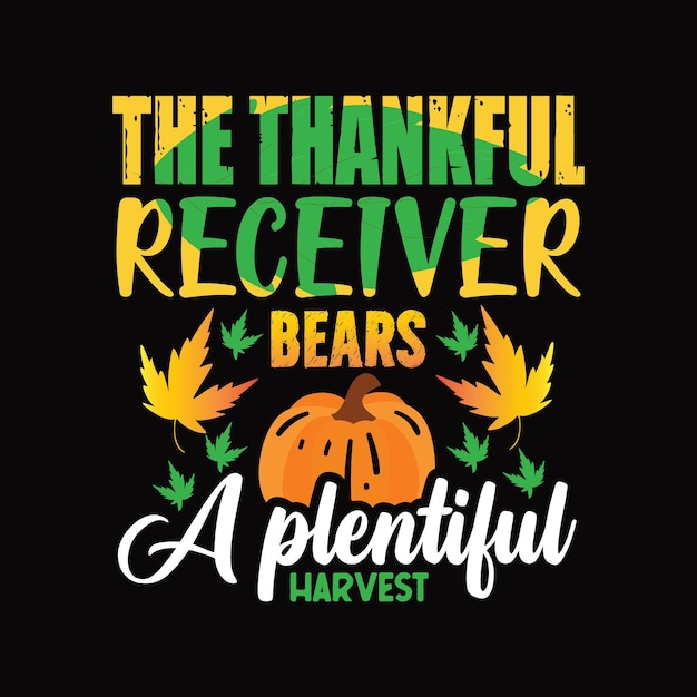 Thanks Giving Day T-shirt Design