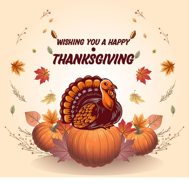 Vector thanks giving day