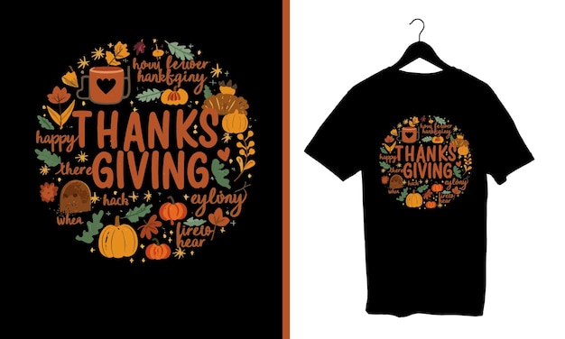 Thanks giving t shirt design