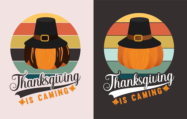 Thanks giving turkey t-shirt design vector