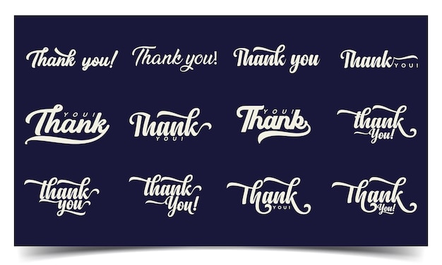 Thanks logo collection