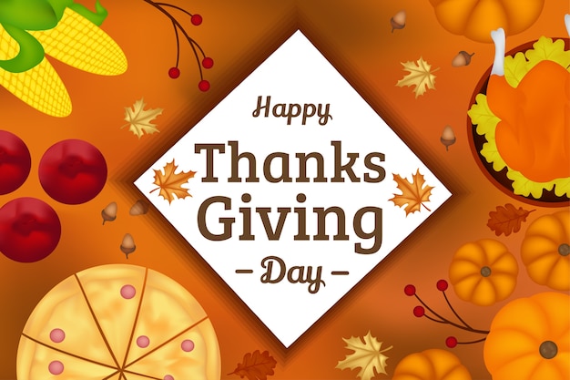 Vector thanksgiving background food greeting party autumnal element