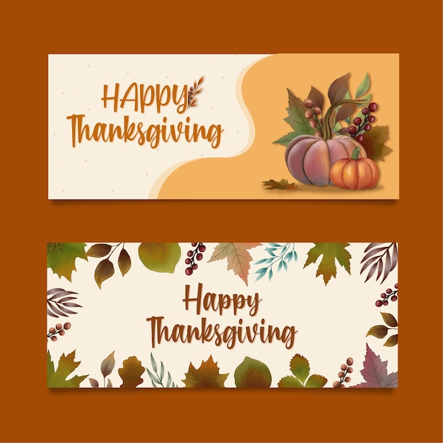 Vector thanksgiving banner afbeelding