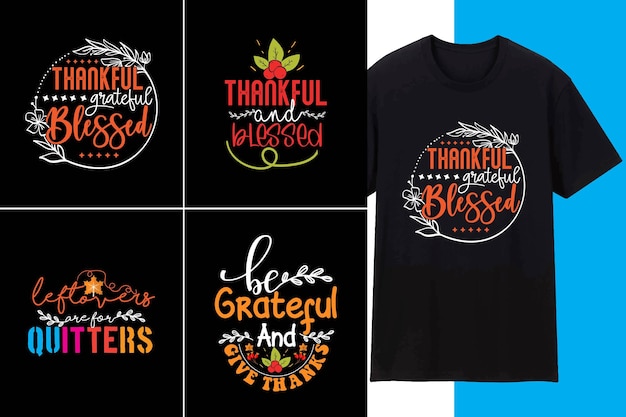 Vector thanksgiving bundle design