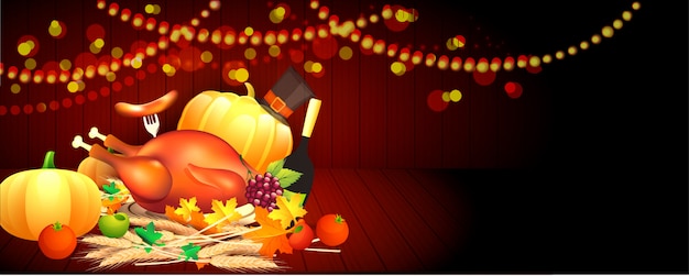 Thanksgiving celebration background.