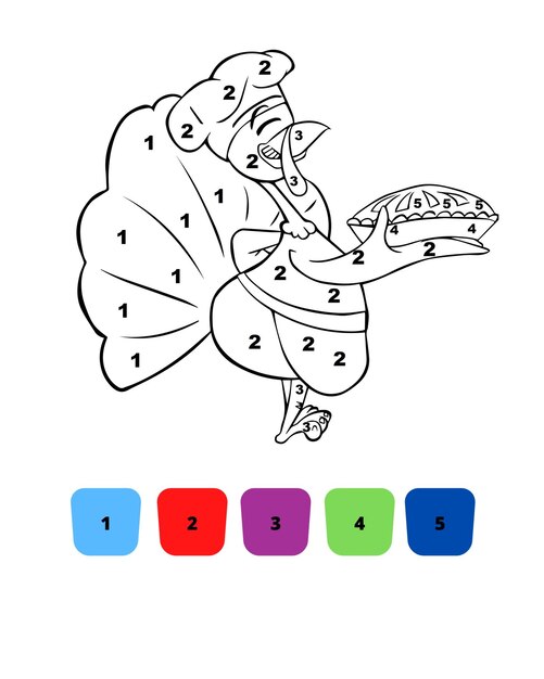 Thanksgiving Coloring Pages Color by Number Thanksgiving