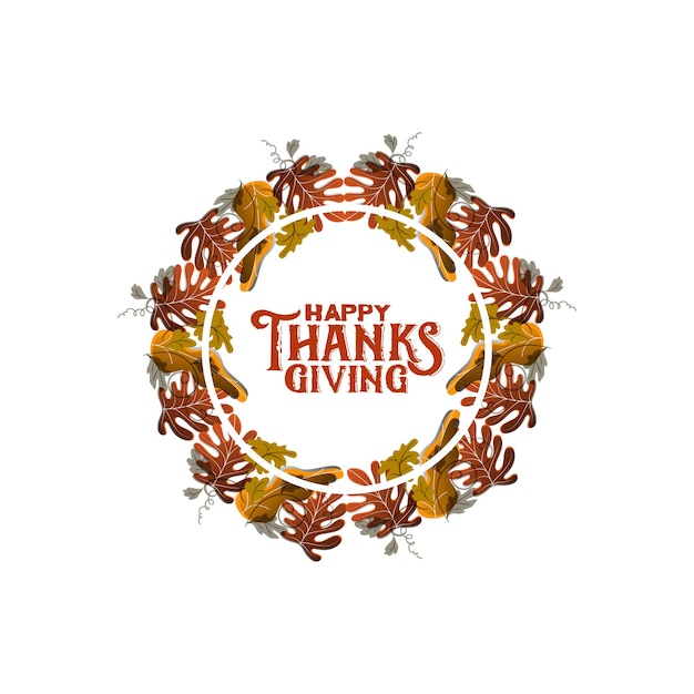 Thanksgiving-concept met platte ontwerpachtergrond