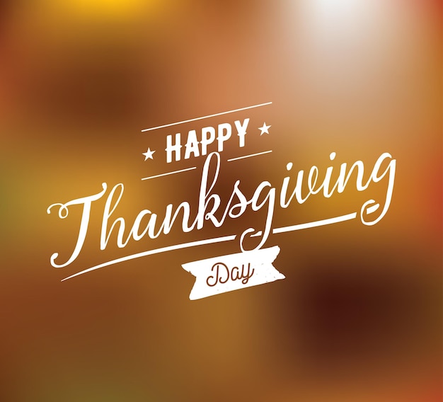 Thanksgiving dag typografie set sjabloon