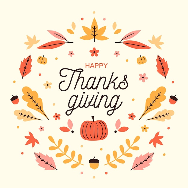 Vector thanksgiving day colorful wallpaper