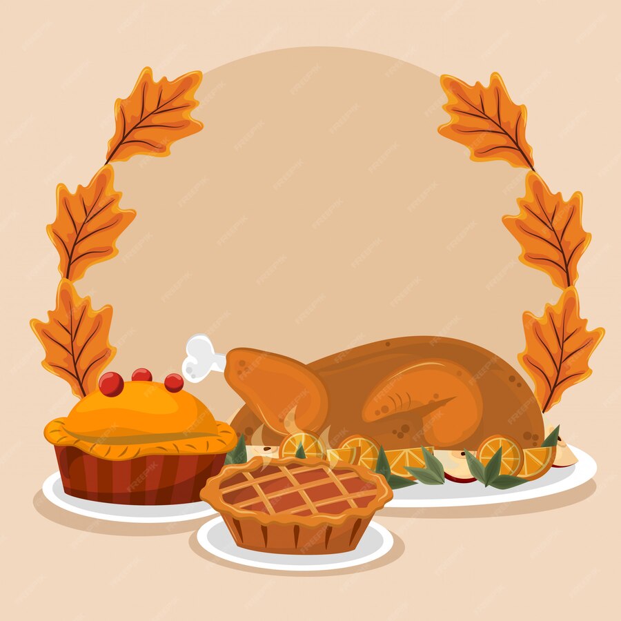 Premium Vector | Thanksgiving day food