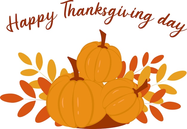 Thanksgiving day sticker, icon, poster transparent background