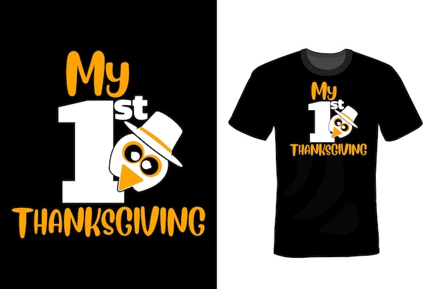 Thanksgiving Day T-shirtontwerp, typografie, vintage