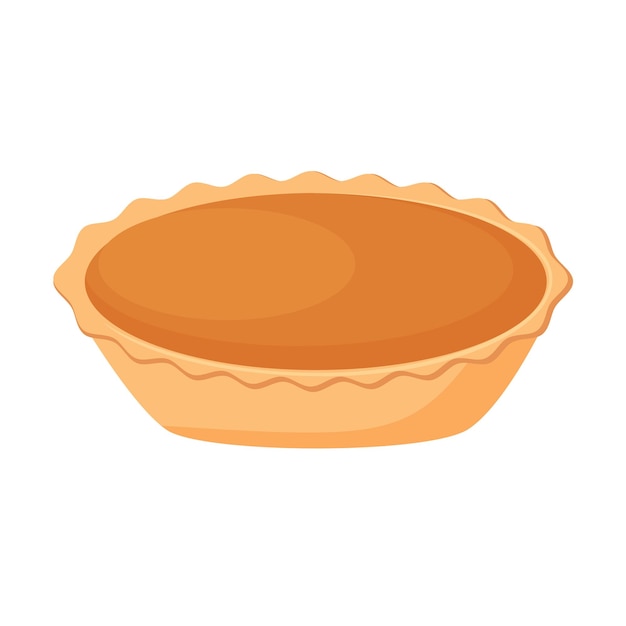 Thanksgiving Day traditional pumpkin pie Web site page and mobile app design vector element