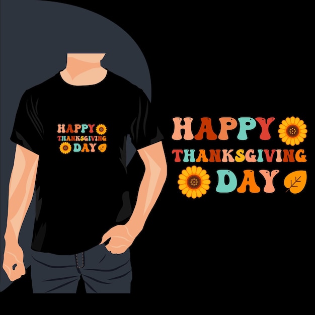 Thanksgiving day typografie t-shirtontwerp