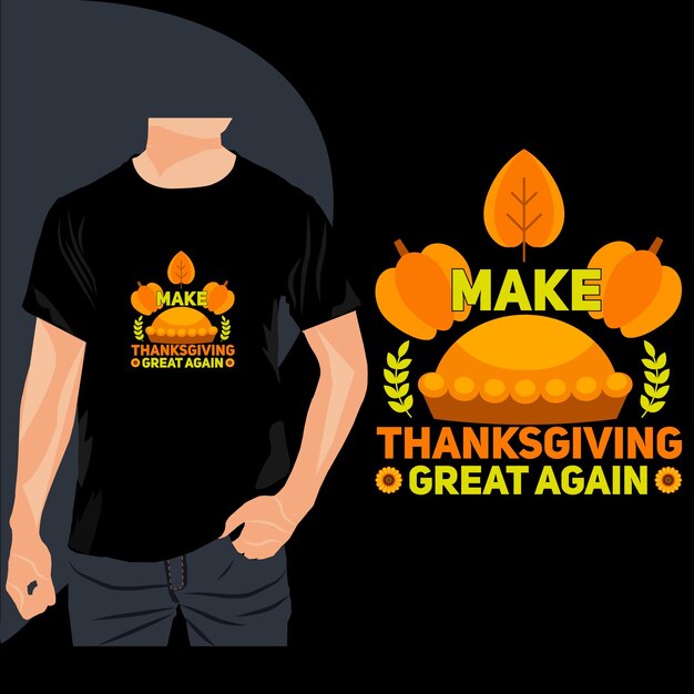 Thanksgiving day typografie t-shirtontwerp