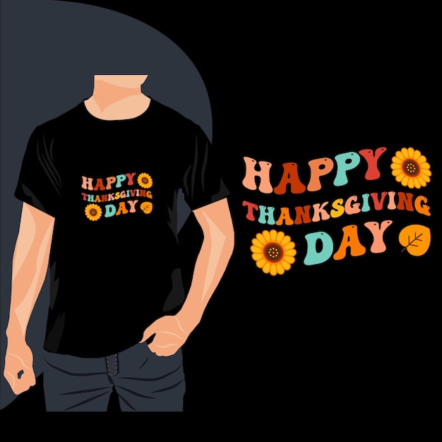 Thanksgiving day  typography t shirt design