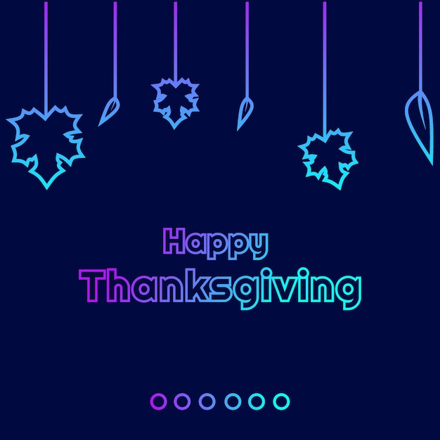 Thanksgiving design with cyberpunk technology background vector illustration.