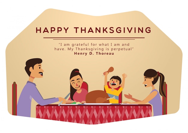 Vector thanksgiving diner illustratie