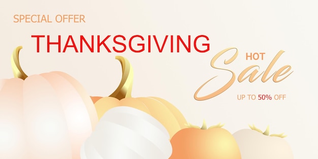 Thanksgiving festival shopping and promotional homepage, landing page, UI design template