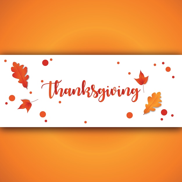 Thanksgiving herfst banner