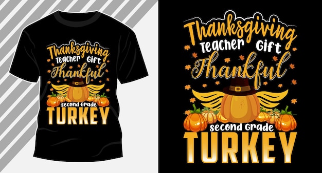 Thanksgiving kalkoen tshirt ontwerp vcetor