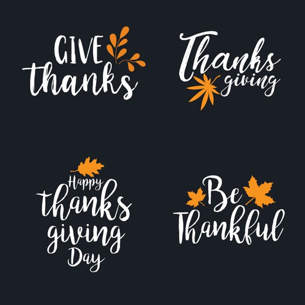 Thanksgiving Logo Collection