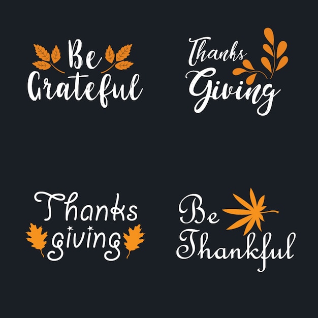 Thanksgiving logo collection