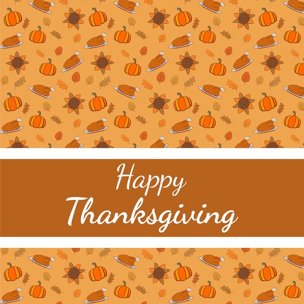 Vector thanksgiving patroon