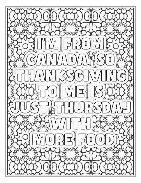 Thanksgiving quotes coloring pages for coloring book