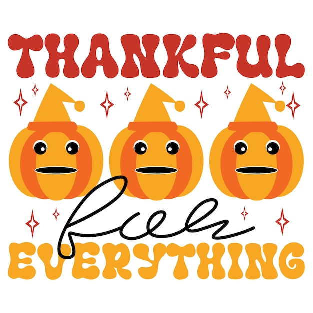 Vector thanksgiving retro svg design file