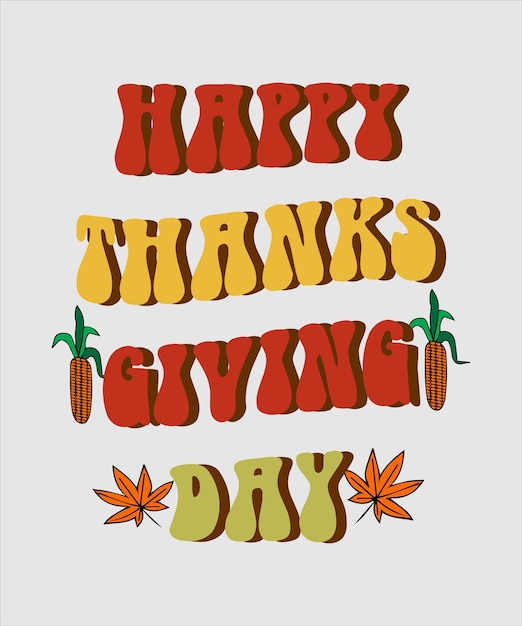 Thanksgiving Retro Thanksgiving SVG, Retro golvend groovy dankbaar Mama Premium Vector