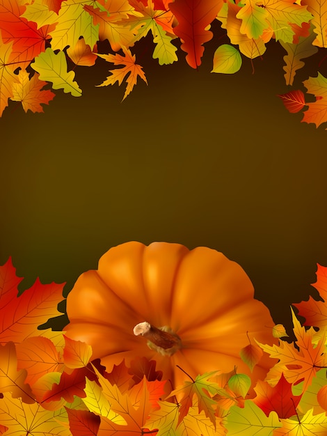 Thanksgiving-sjabloon met kopie ruimte