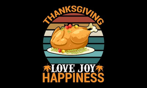 Thanksgiving svg typography tshirt design