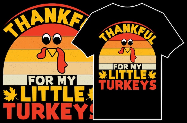 Thanksgiving t-shirt design. Thankful for my beautiful family