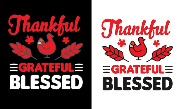 Design della maglietta del ringraziamento o design del poster del ringraziamento o design della maglietta del ringraziamento