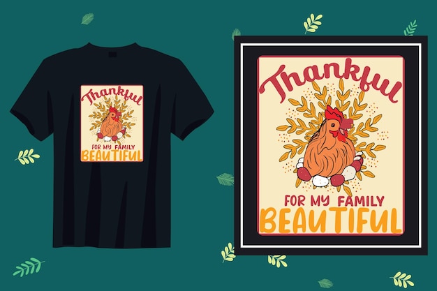 Vector thanksgiving t shirt design vector