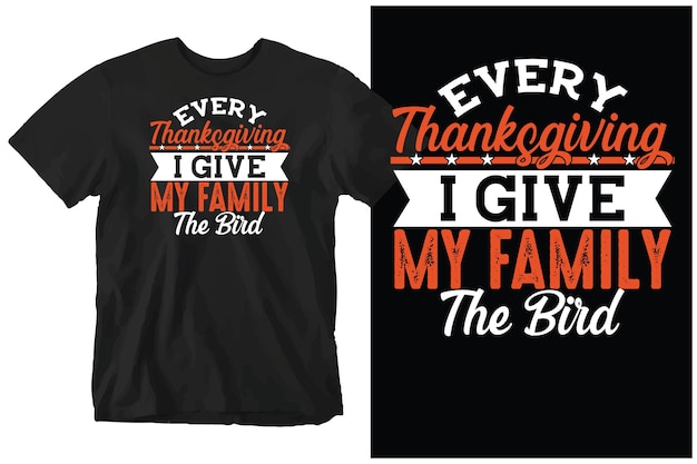 Vector thanksgiving t-shirt, design vector