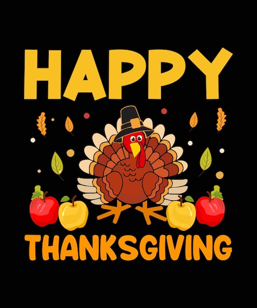 Thanksgiving t-shirt design vector