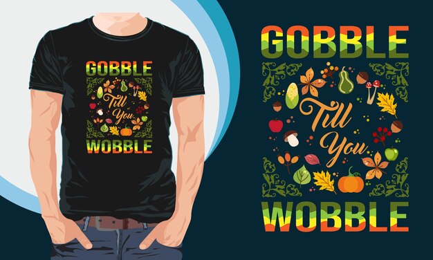 Thanksgiving T Shirt Design