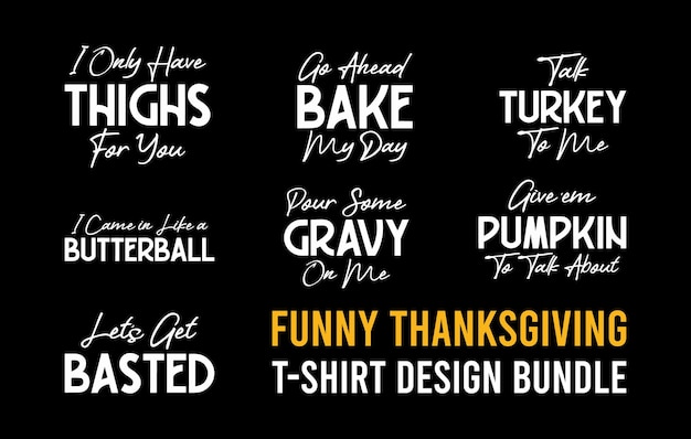 Thanksgiving t-shirt ontwerp bundel familie overeenkomstige shirt citaten typografie tees drukbare vector