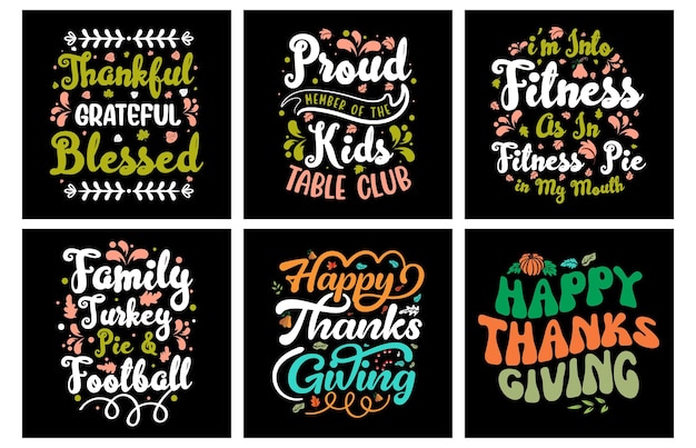 Thanksgiving T-shirt Ontwerp Vector