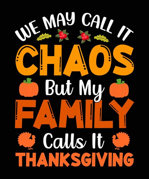 Thanksgiving T-shirt Ontwerp Vector