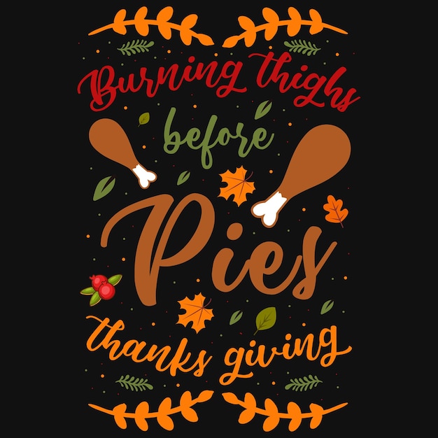 Vector thanksgiving t-shirtontwerp